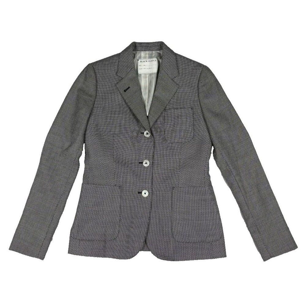 Brooks Brothers Black Fleece Thom Browne Black White Geometric Blazer Jacket BB0